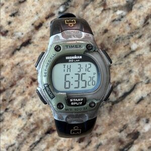 Timex Ironman Digital Sports Watch - Black and Silver